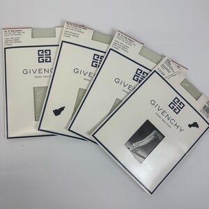 Vintage Givenchy Pantyhose Size B Set of 4 Nude Deadstock 90s‎ NEW
